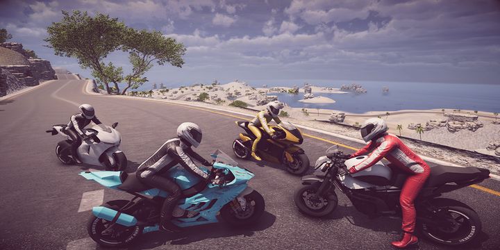 Moto esportiva de corrida de moto 3D versão móvel andróide iOS apk