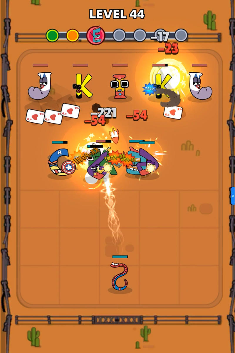 Screenshot of Merge Alphabet 2D Fusion Fight