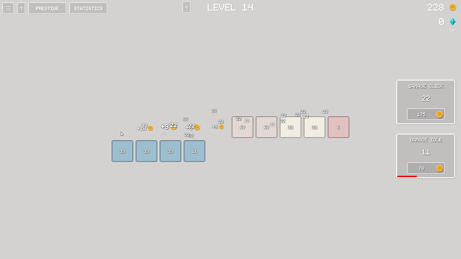 Idle Blocks Game Screenshot
