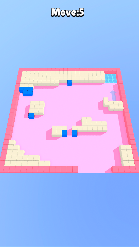 Cube Block Dash Game Screenshot