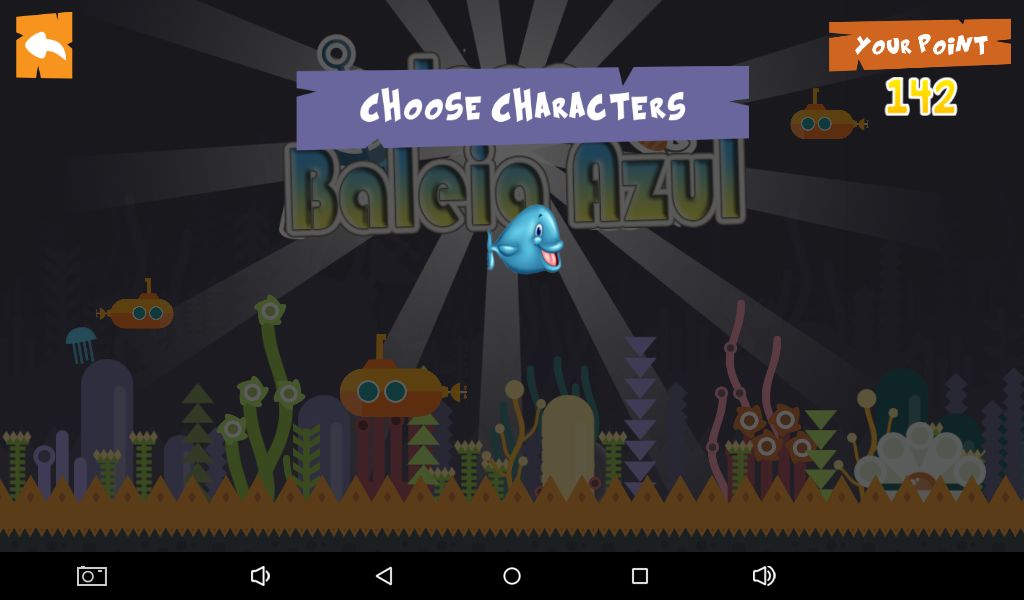 Desafio da Baleia Azul 게임 스크린 샷