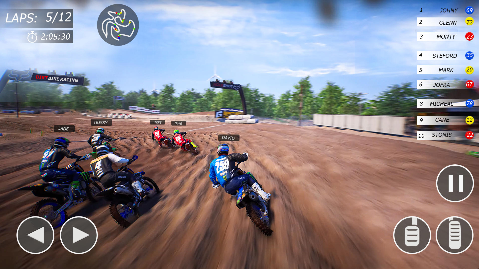 Screenshot of Motocross Rider Dirt Bike Game