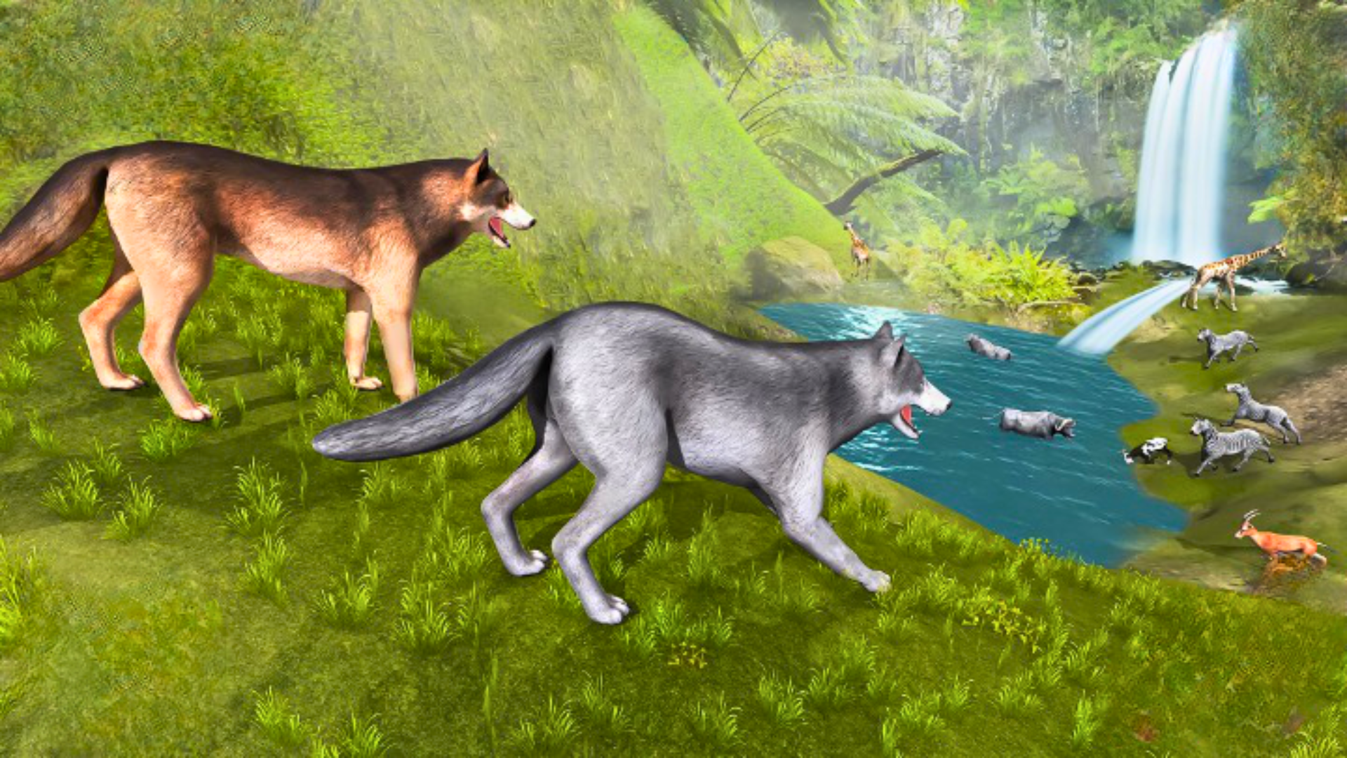 Download do APK de Jogo de Sobrevivência em Caça Animal - Wolf Sim para  Android