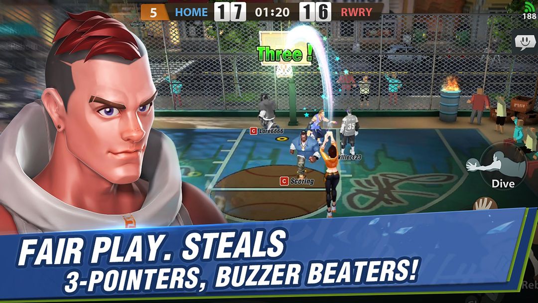 Hoop Legends: Slam Dunk 게임 스크린 샷