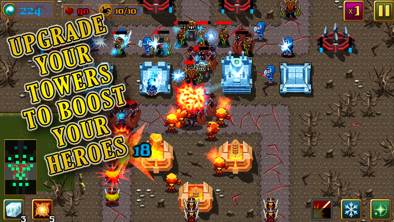 Warrior Defense Game Screenshot
