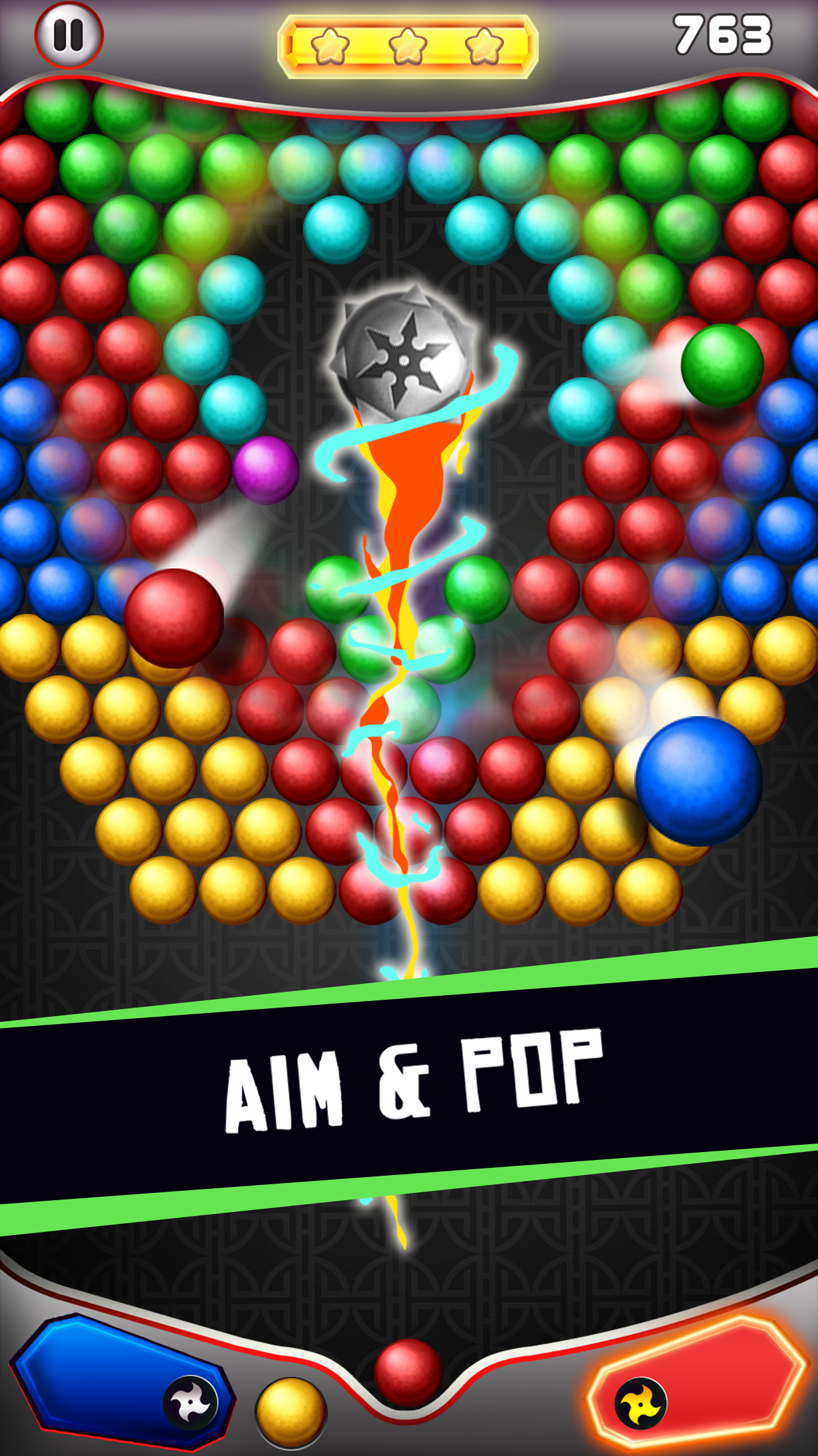 Bubble Shooter Ninja Game Screenshot