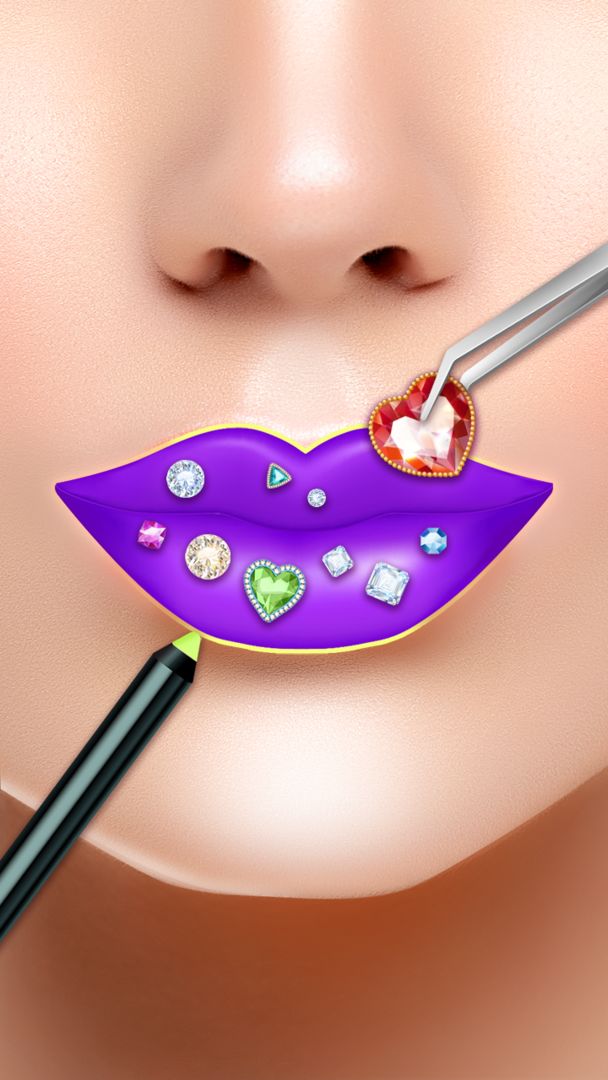 Lip Art DIY: Perfect Lipstick ภาพหน้าจอเกม