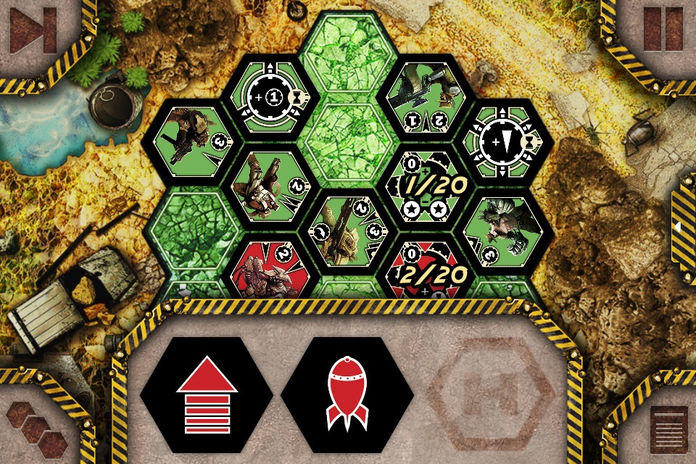 Neuroshima Hex Puzzle Game Screenshot