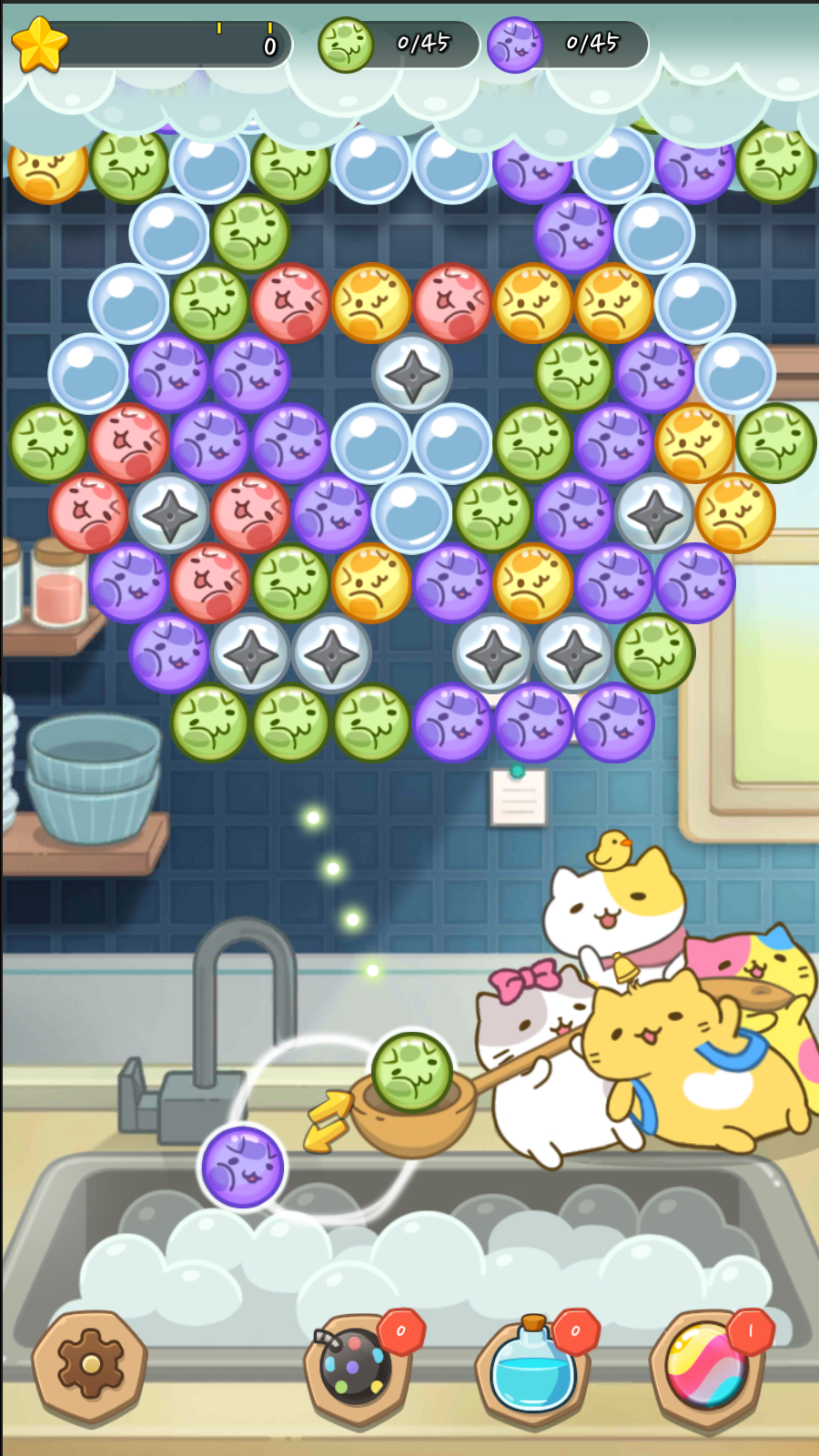 MitchiriNeko Bubble: Shooter Game Screenshot
