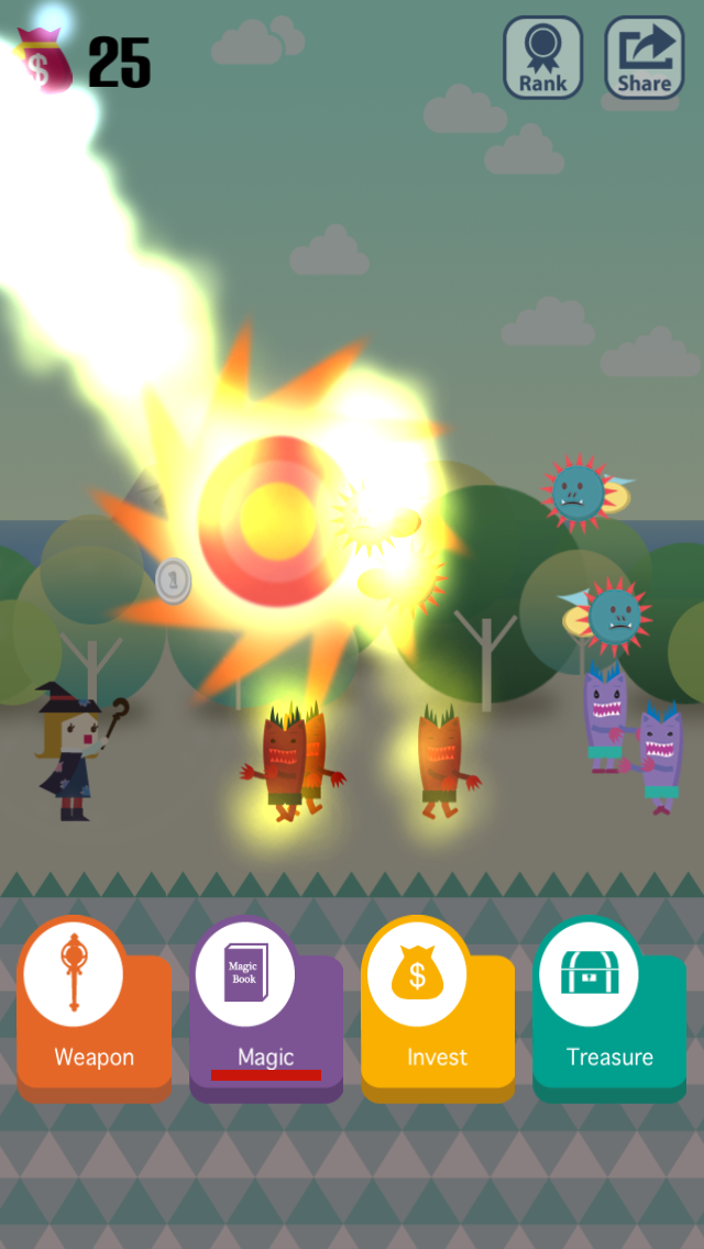 Pocket Wizard : Magic Fantasy! Game Screenshot