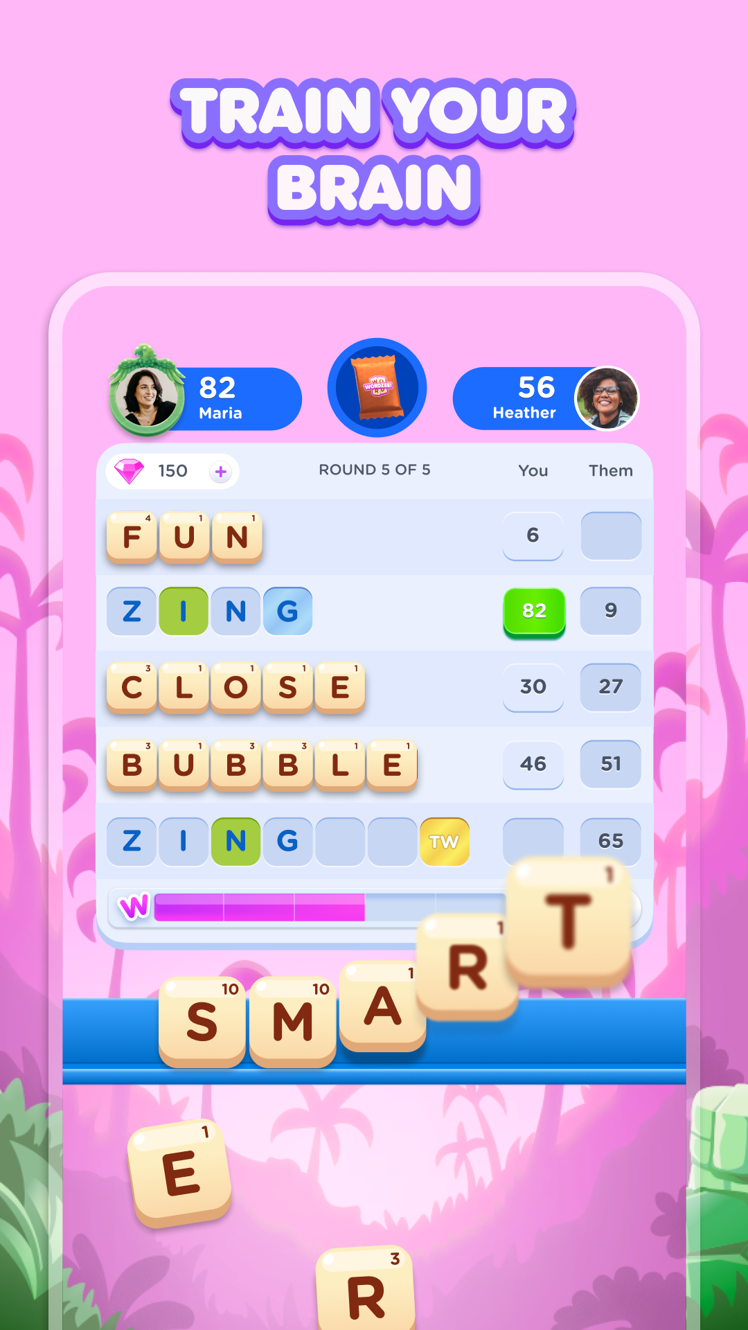 Captura de Tela do Jogo Wordzee! - Puzzle Word Game