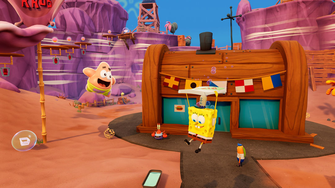 SpongeBob SquarePants: The Cosmic Shake ภาพหน้าจอเกม