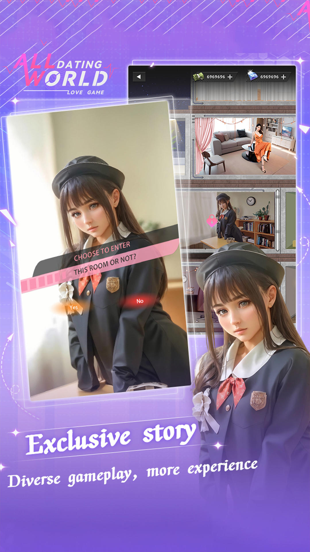 Girls Games: Sexy Ani-Adult Game Screenshot