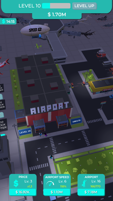 Idle Plane Game Airport Tycoon ゲームのスクリーンショット