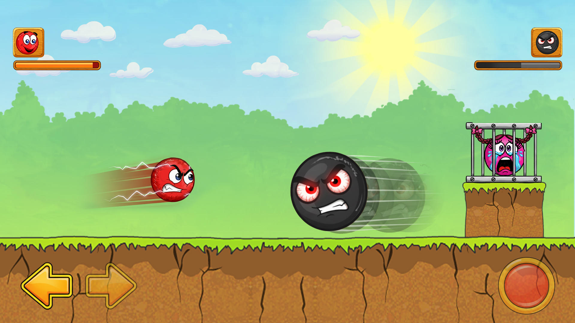 Red Ball 3: Jump for Love! Bou Game Screenshot