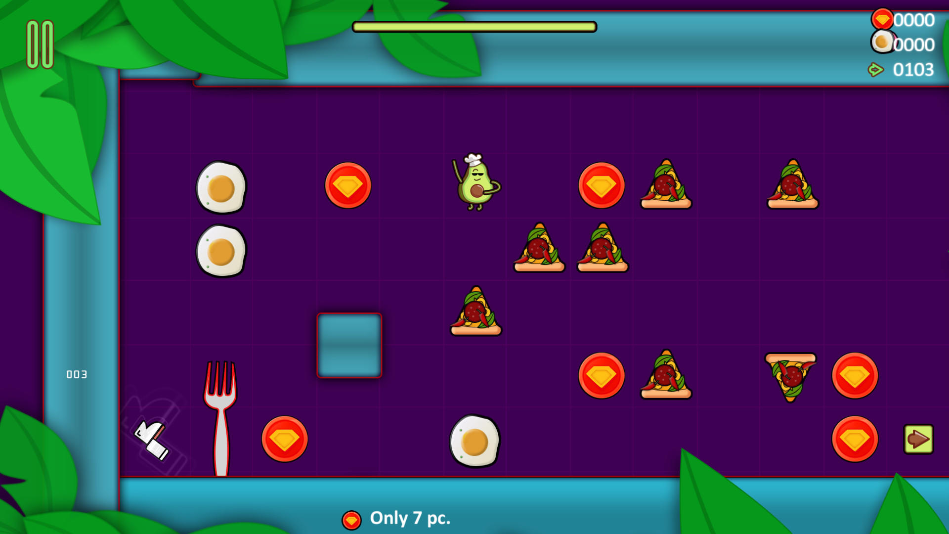 Avocado Puzzle Quest Game Screenshot