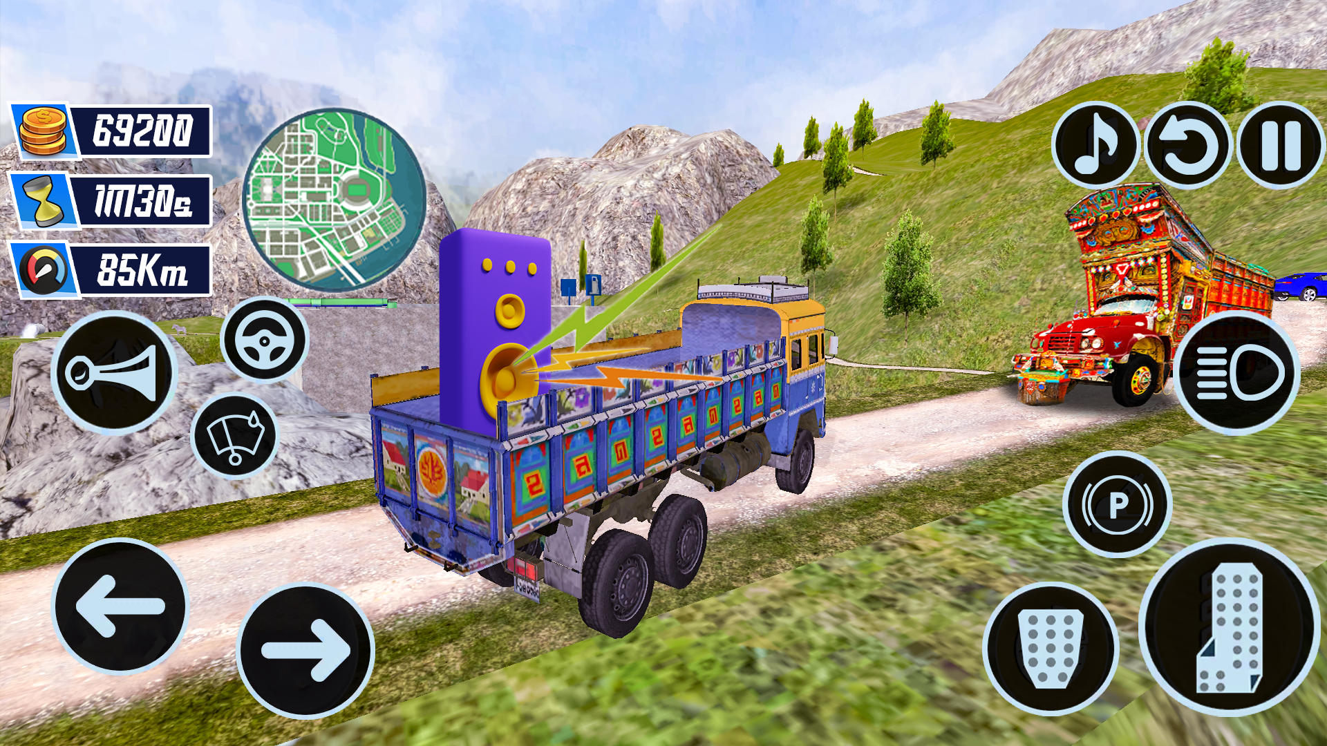 Cuplikan Layar Game Dj Truck Gadi Simulator Game