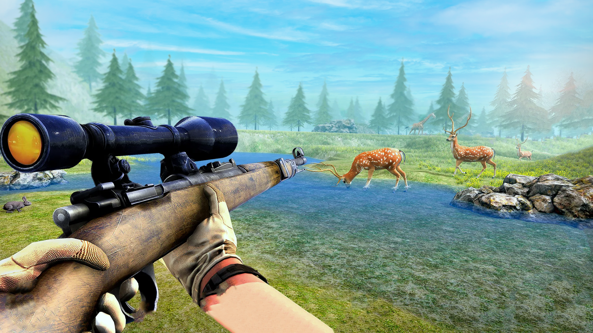 Screenshot 1 of Deer Hunter 3D – Permainan Luar Talian 9