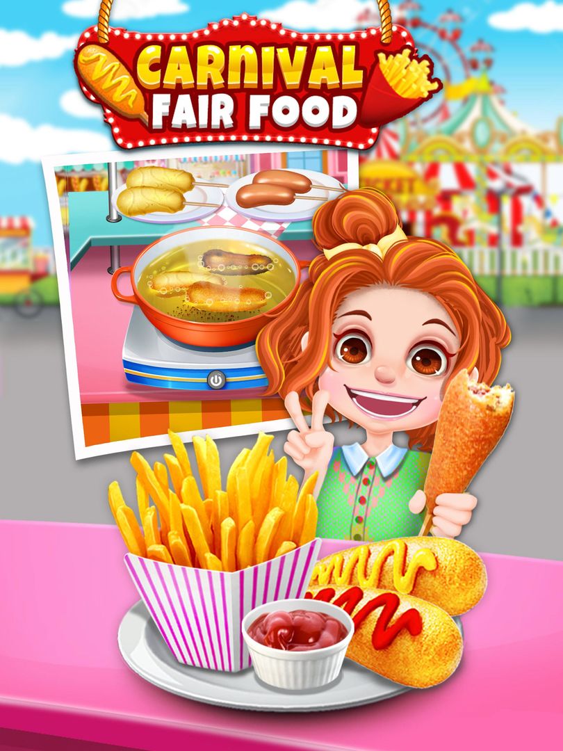 Carnival Fair Food Fever 2018 - Yummy Food Maker 게임 스크린 샷