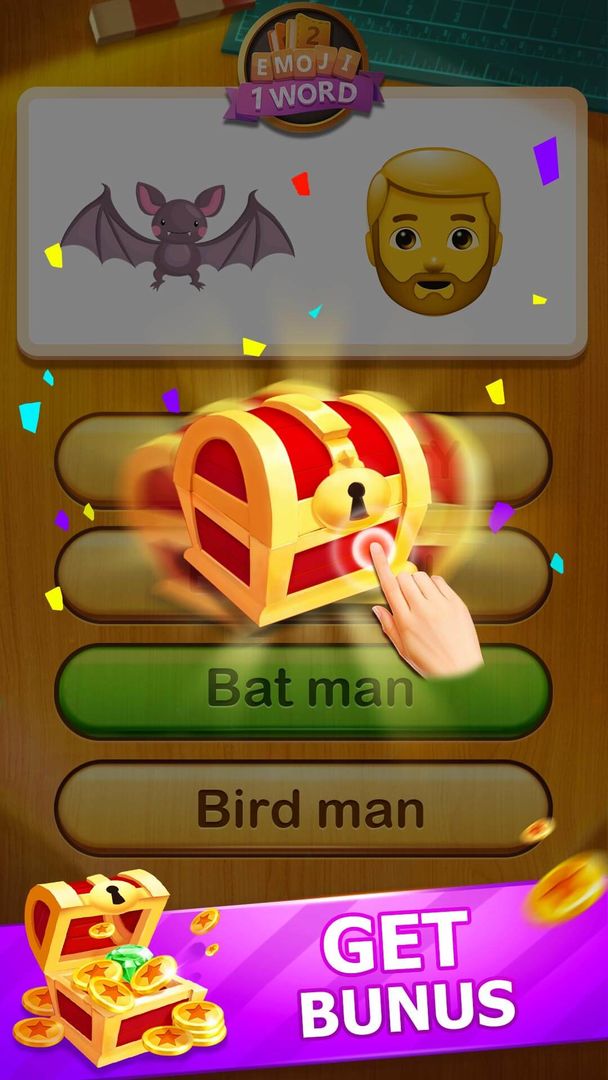 Screenshot of 2 Emoji 1 Word-Emoji word game
