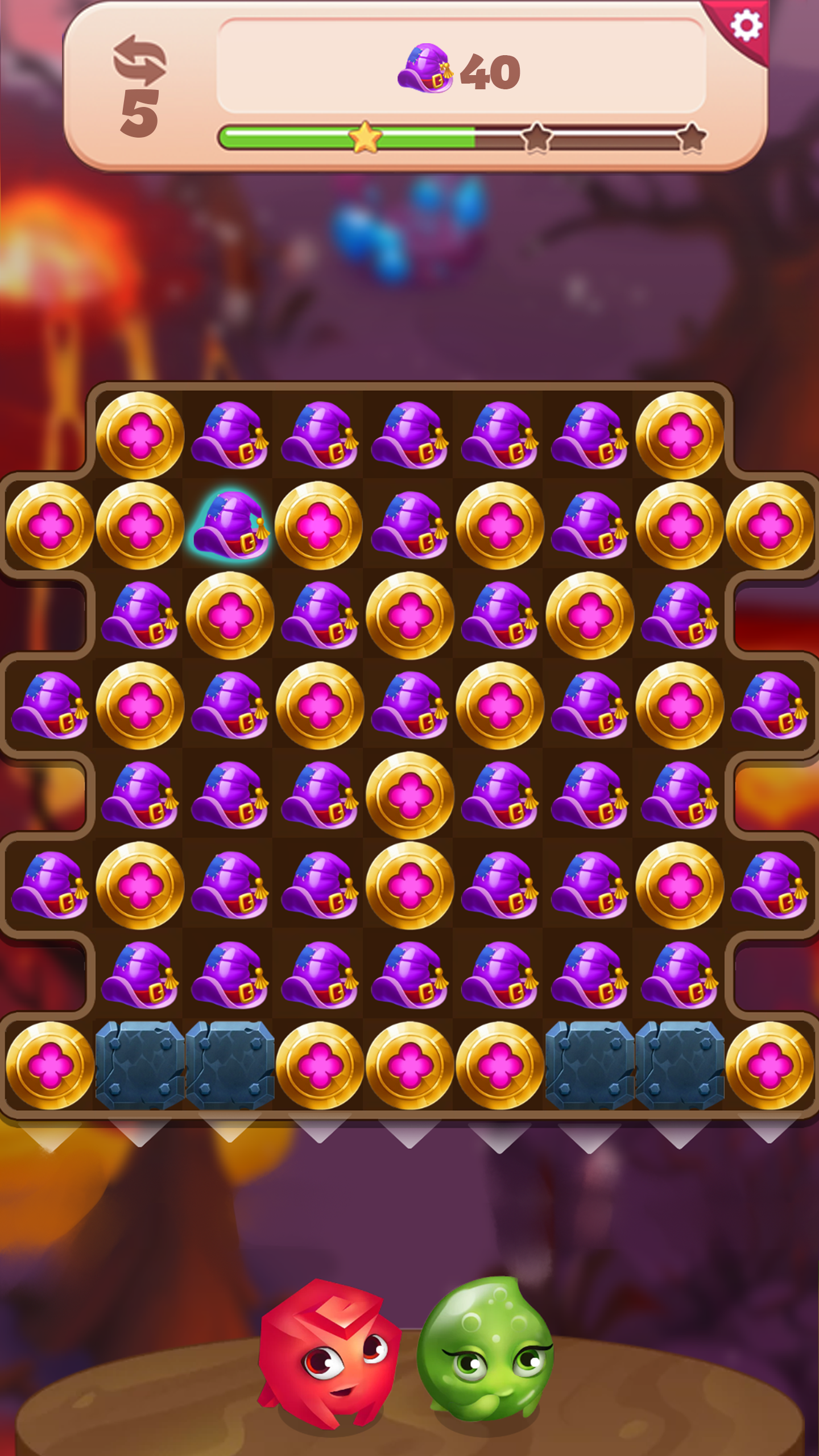 Charms of the Witch: Match 3 Game Screenshot