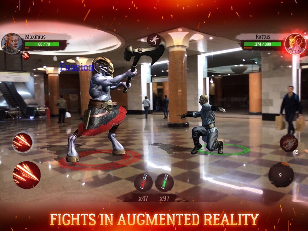 Underverse: AR Wars & 3D Duel screenshot game