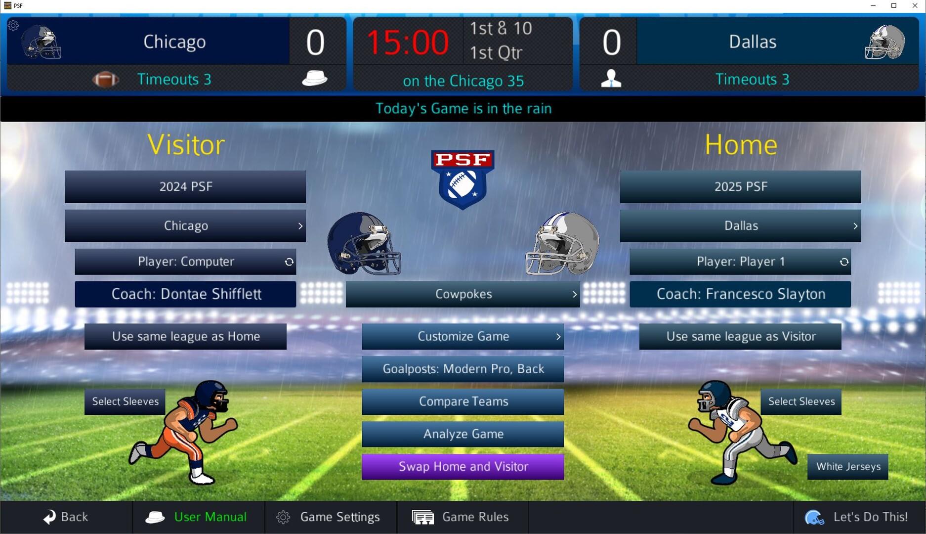 Pro Strategy Football 2026 Game Screenshot