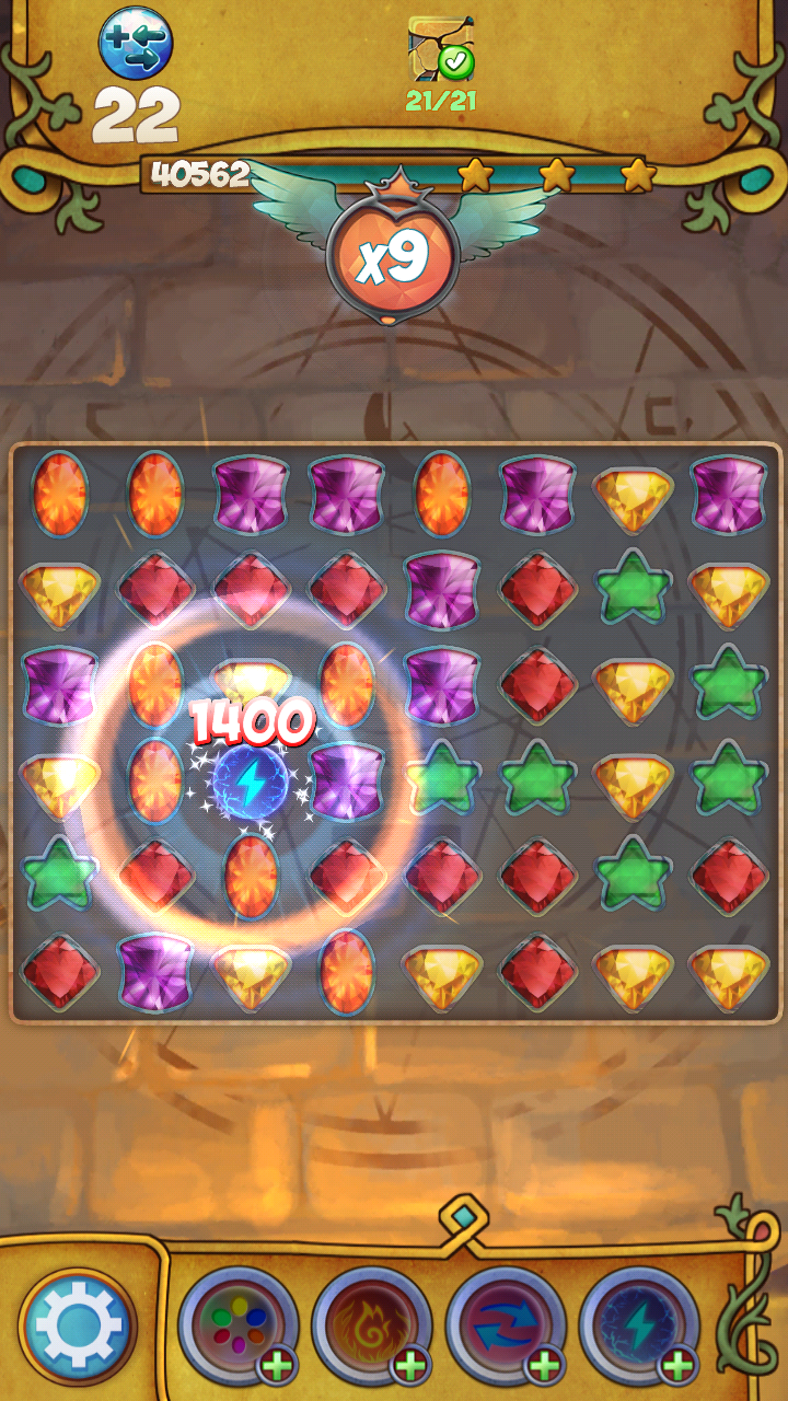 Witch Diamond: Magic Match Wiz 게임 스크린샷