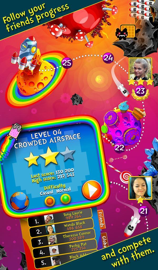 Скриншот игры Nyan Cat: The Space Journey