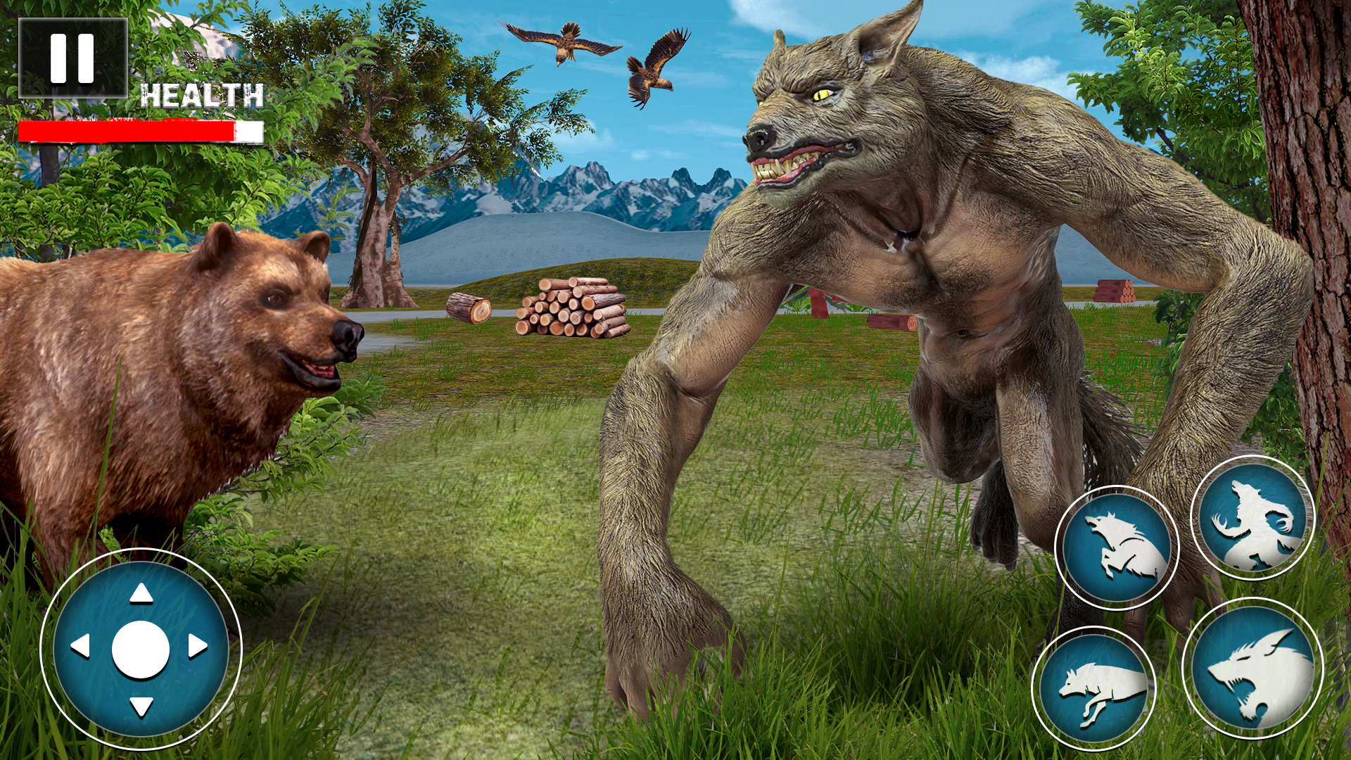 Cuplikan Layar Game Wild Forest Werewolf Hunting