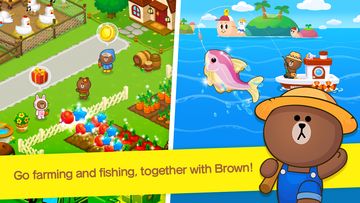 Captura de Tela do Jogo LINE BROWN FARM