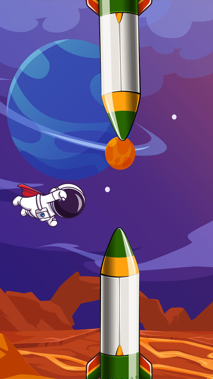 Space jump game Game Screenshot