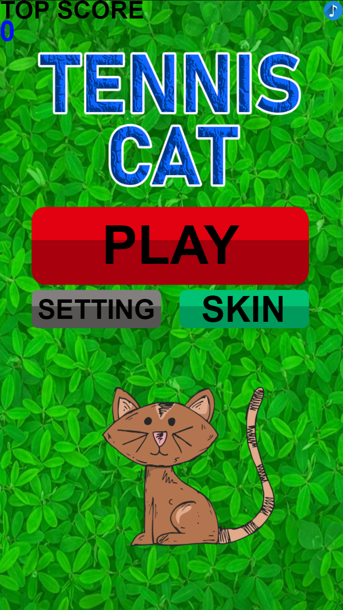 Captura de Tela do Jogo TENNIS WITH CAT