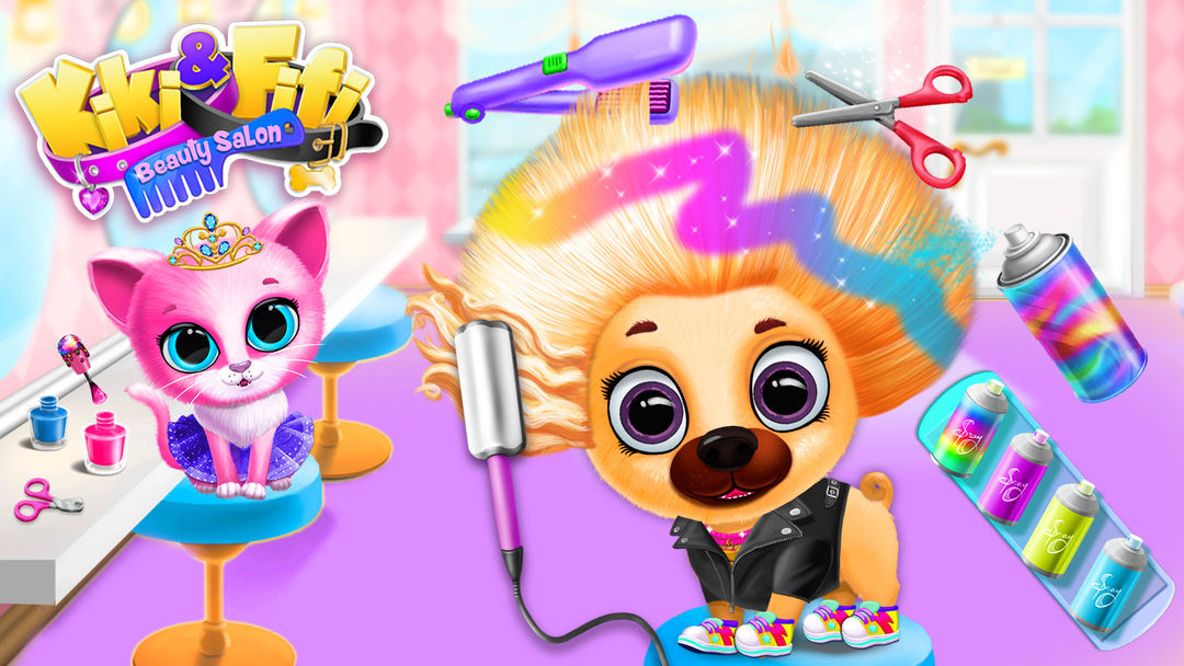 Kiki & Fifi Pet Beauty Salon 게임 스크린 샷