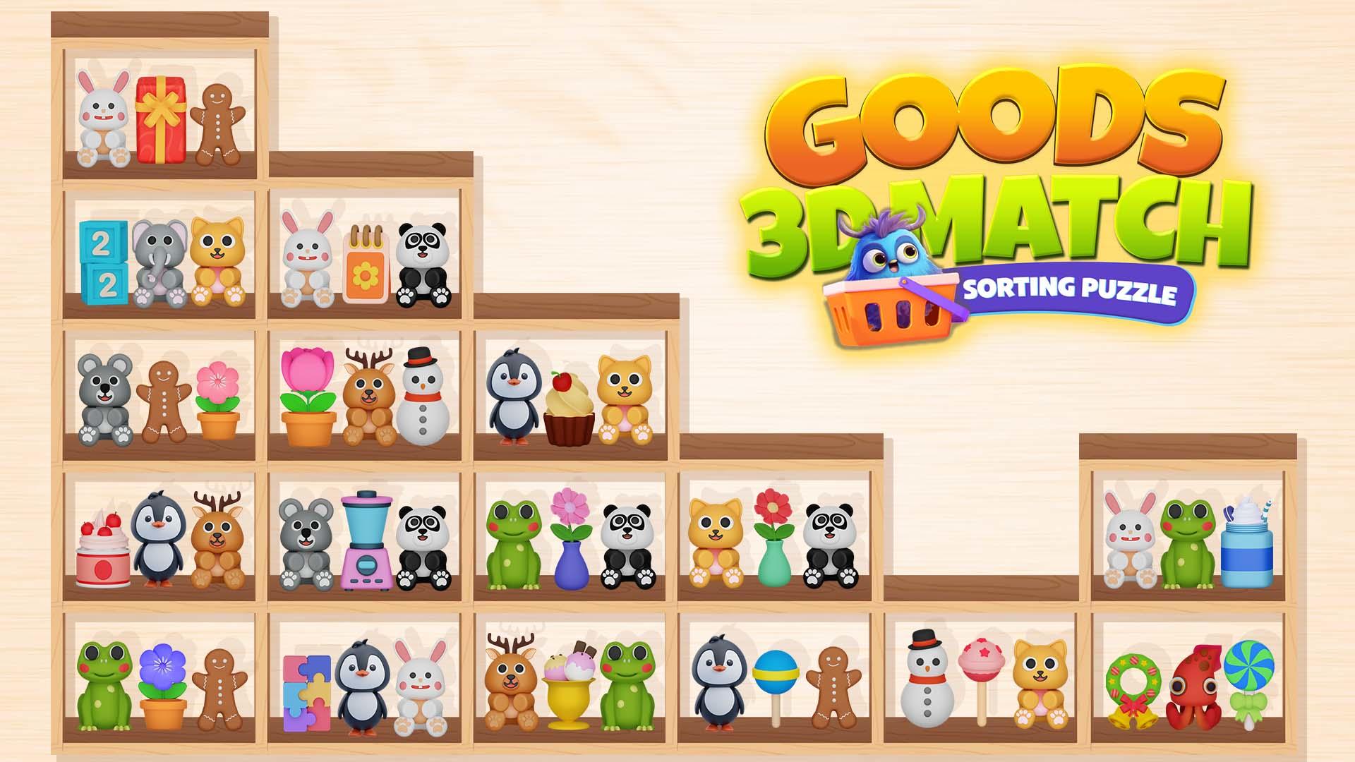 Goods 3D Match: Sorting puzzle Game Screenshot