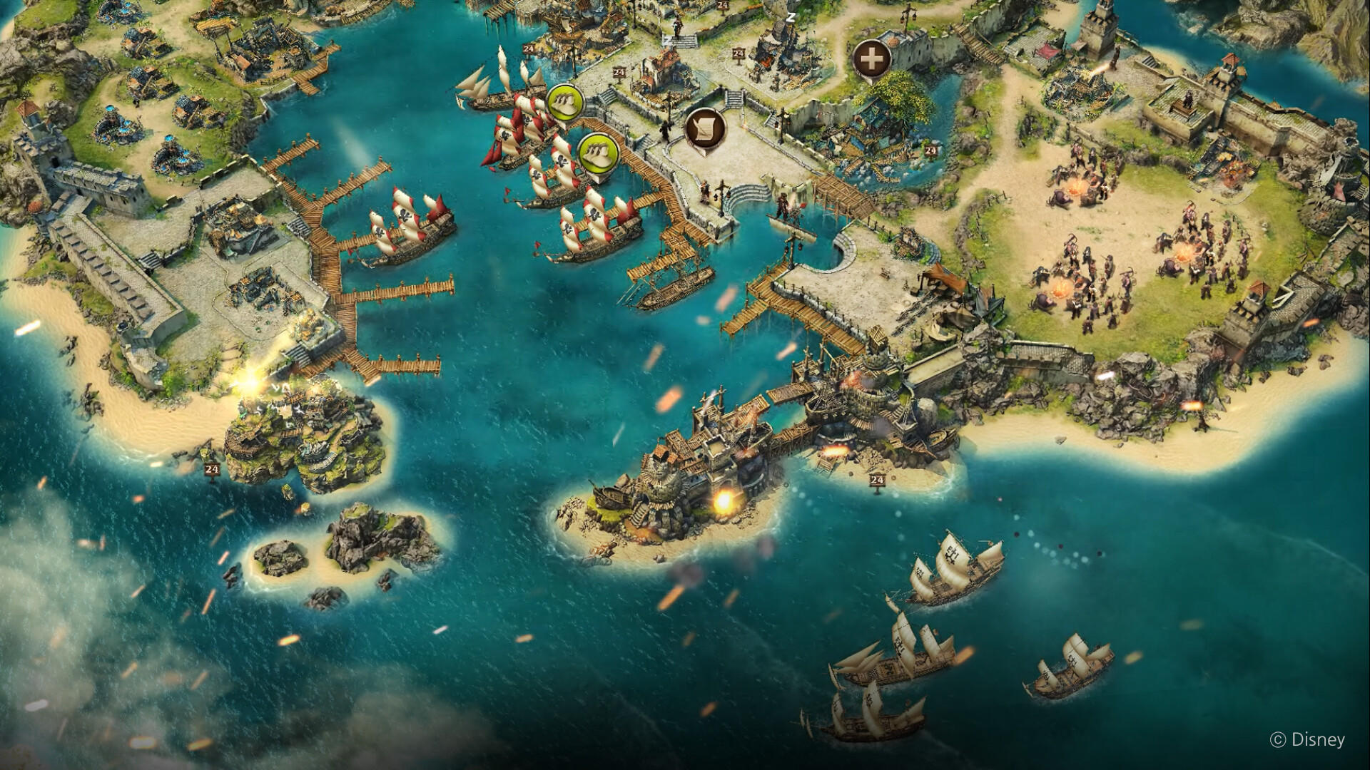 Pirates of the Caribbean: Tides of War Game Screenshot