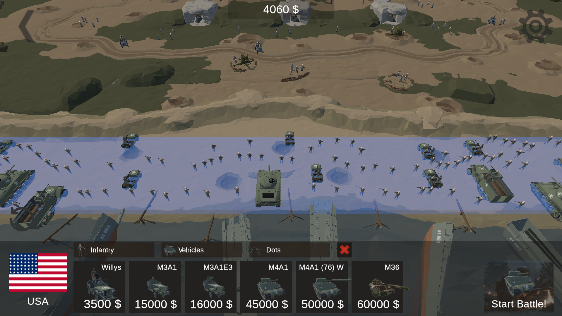 Cuplikan Layar Game WW2 Battle Simulator