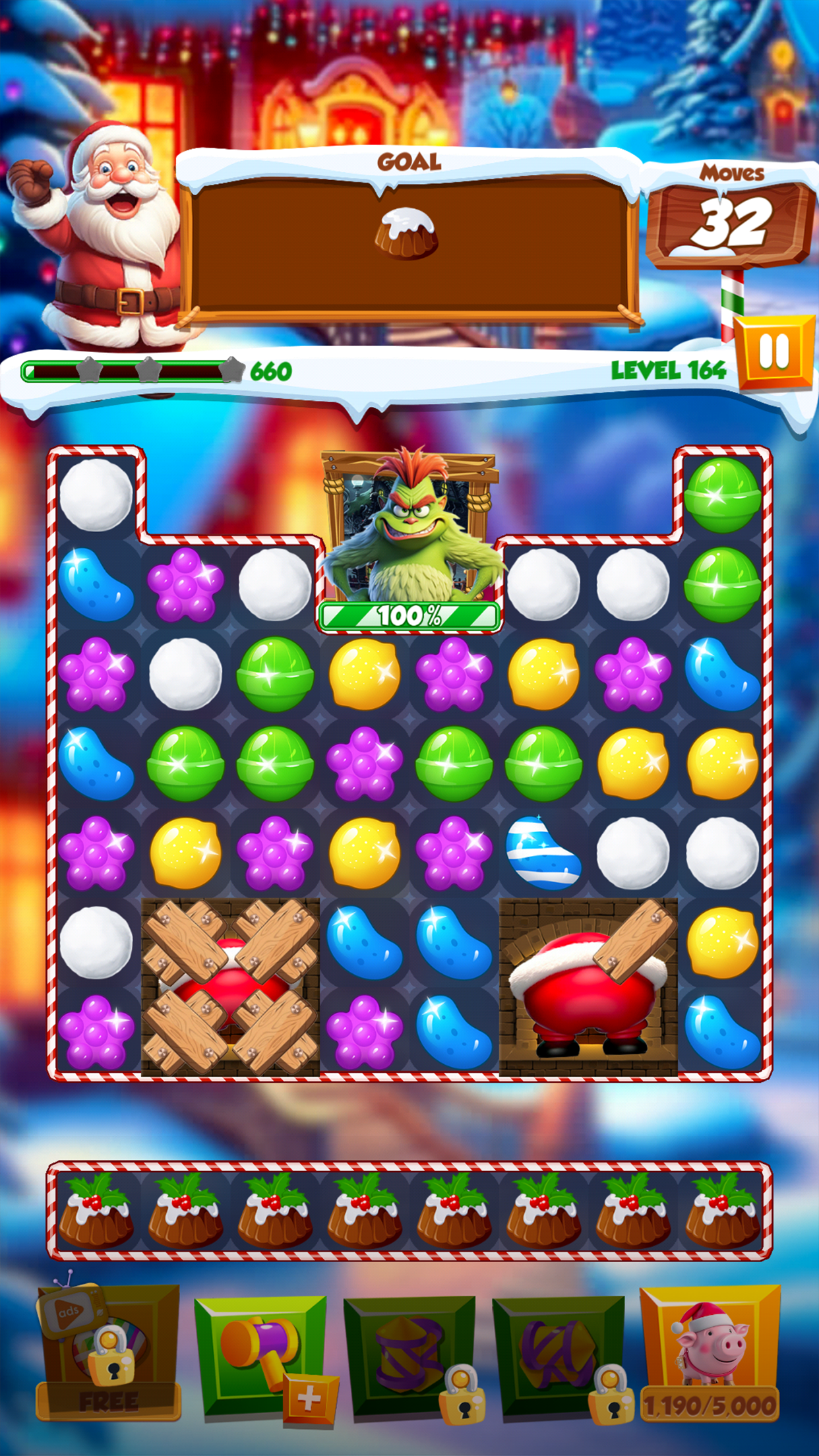 Christmas Magic: Match 3 Game Game Screenshot