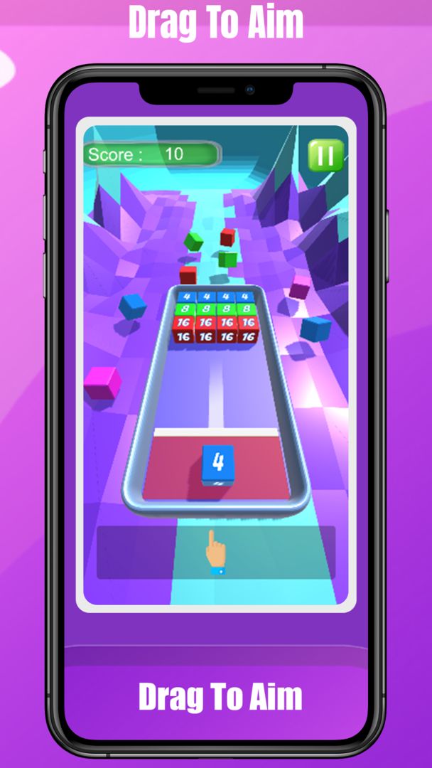 Screenshot of Chain Cube 2048 : Shooter