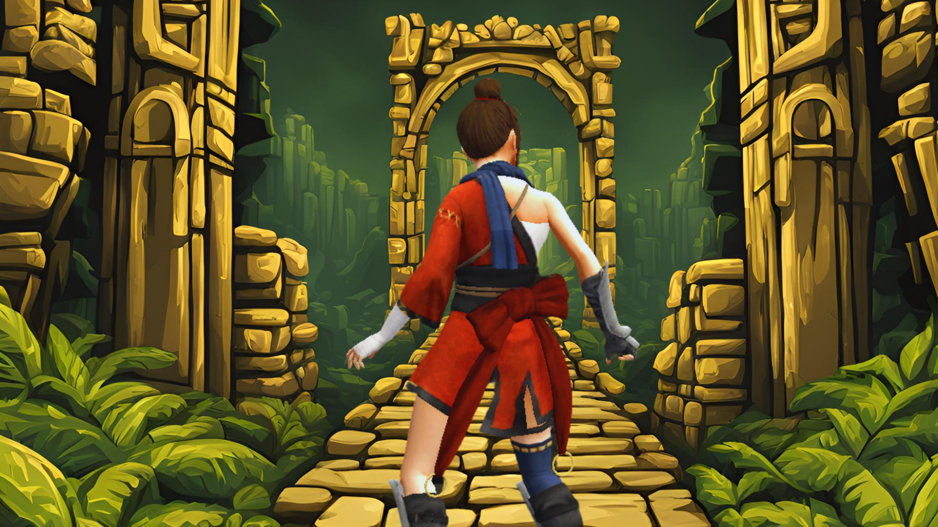 Скриншот игры Endless run  jungle escape