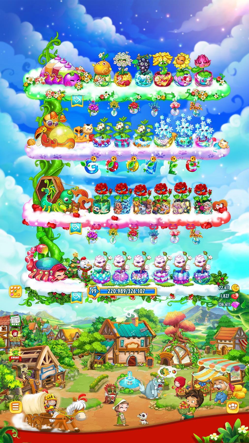 Sky Garden：楽園農場 ゲームのスクリーンショット