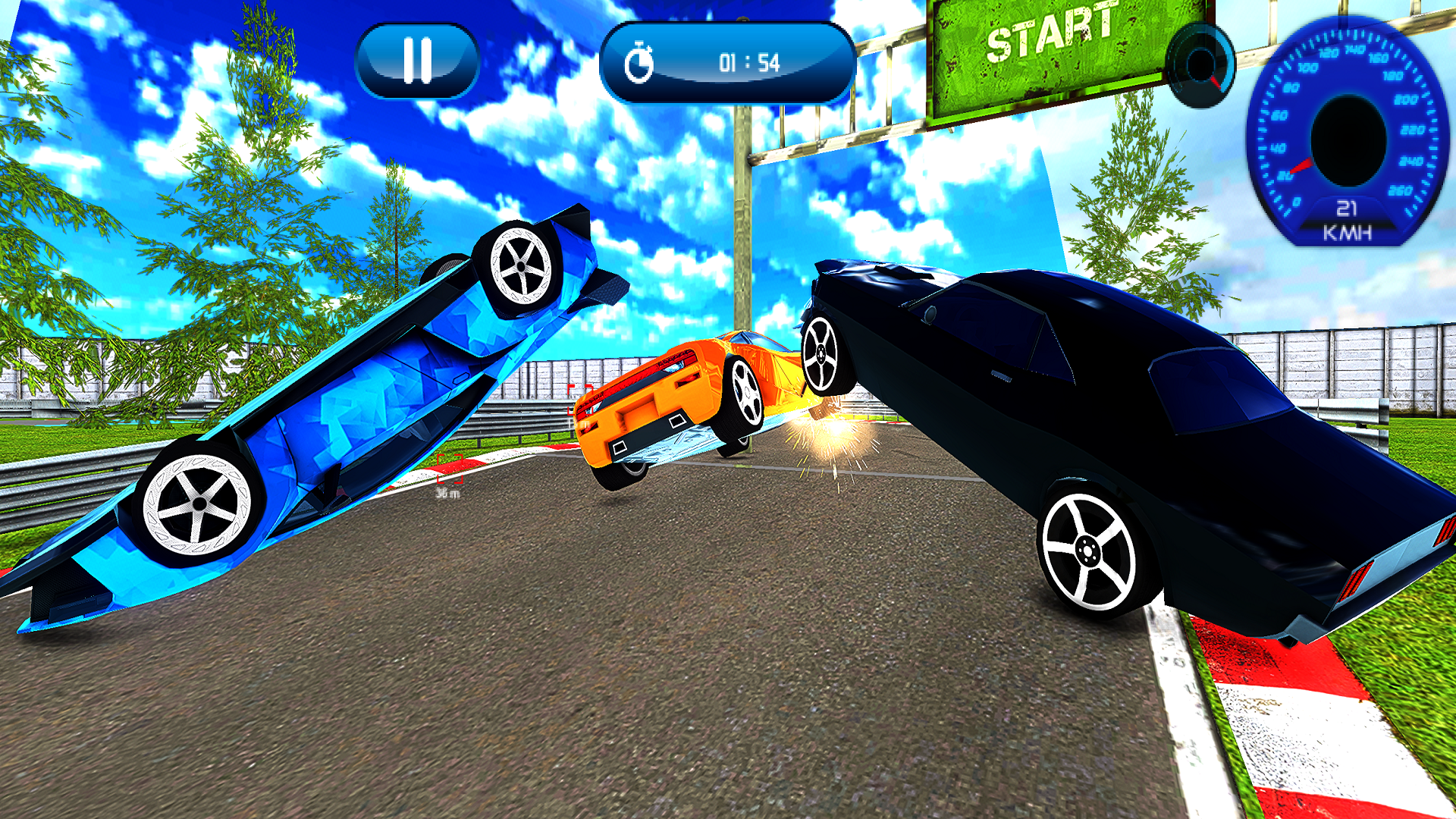 Crazy Car Racing Stunt Game 3D Game Screenshot