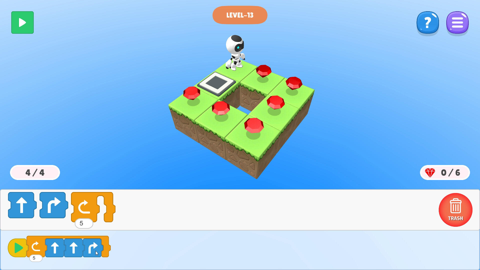 Screenshot of CODING ROBO