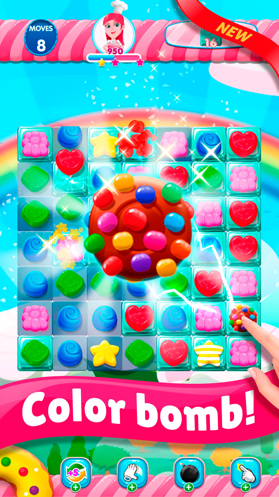 Screenshot of Sweet Candy Sugar - Match 3