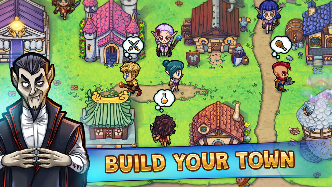 Hero Park: Shops & Dungeons screenshot game
