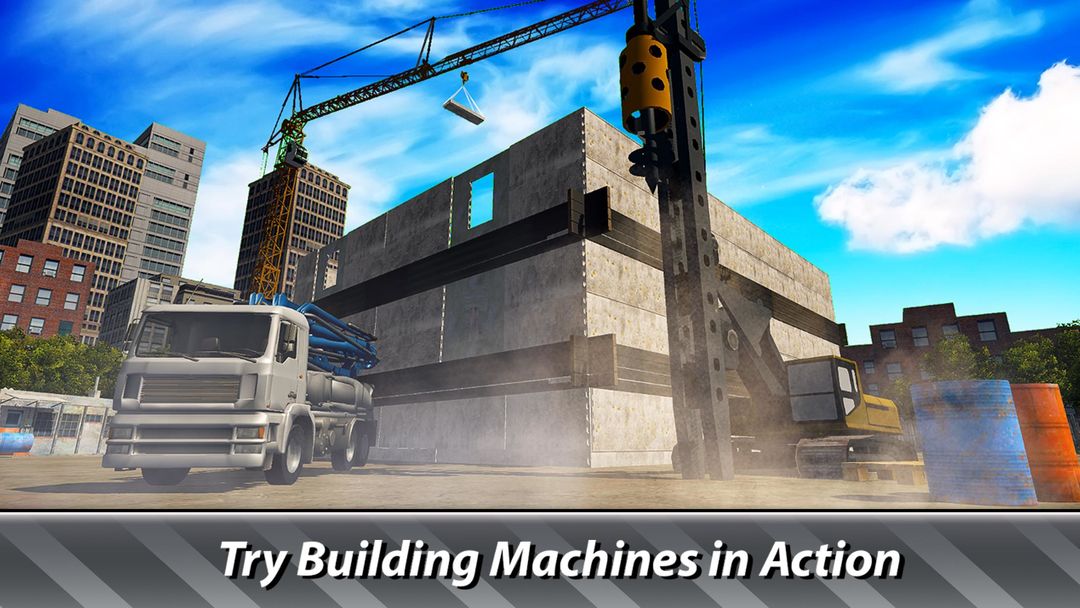 하우스 빌딩 시뮬레이터 : 건설 트럭을 사용해보십시오! 게임 스크린 샷