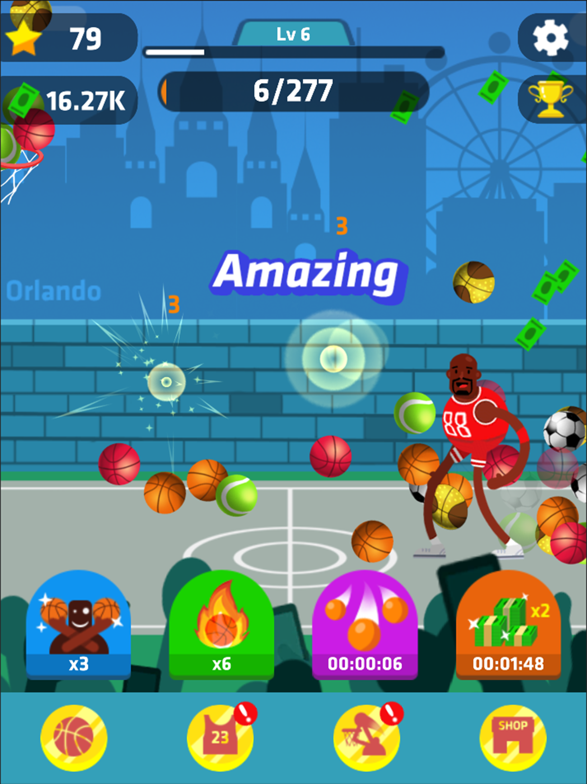 Idle Dunk Masters Game Screenshot