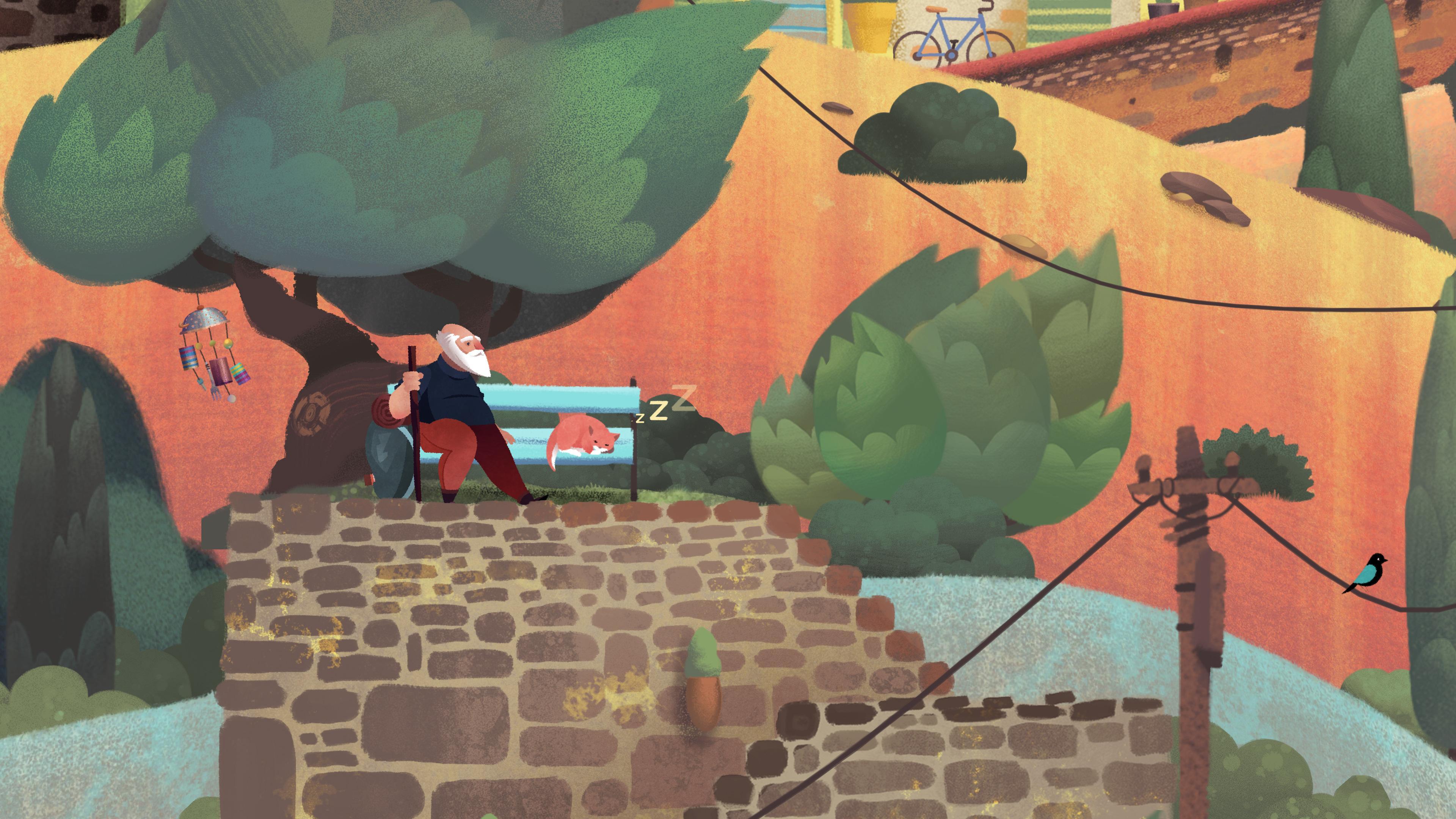 Old Man's Journey Demo Game Screenshot