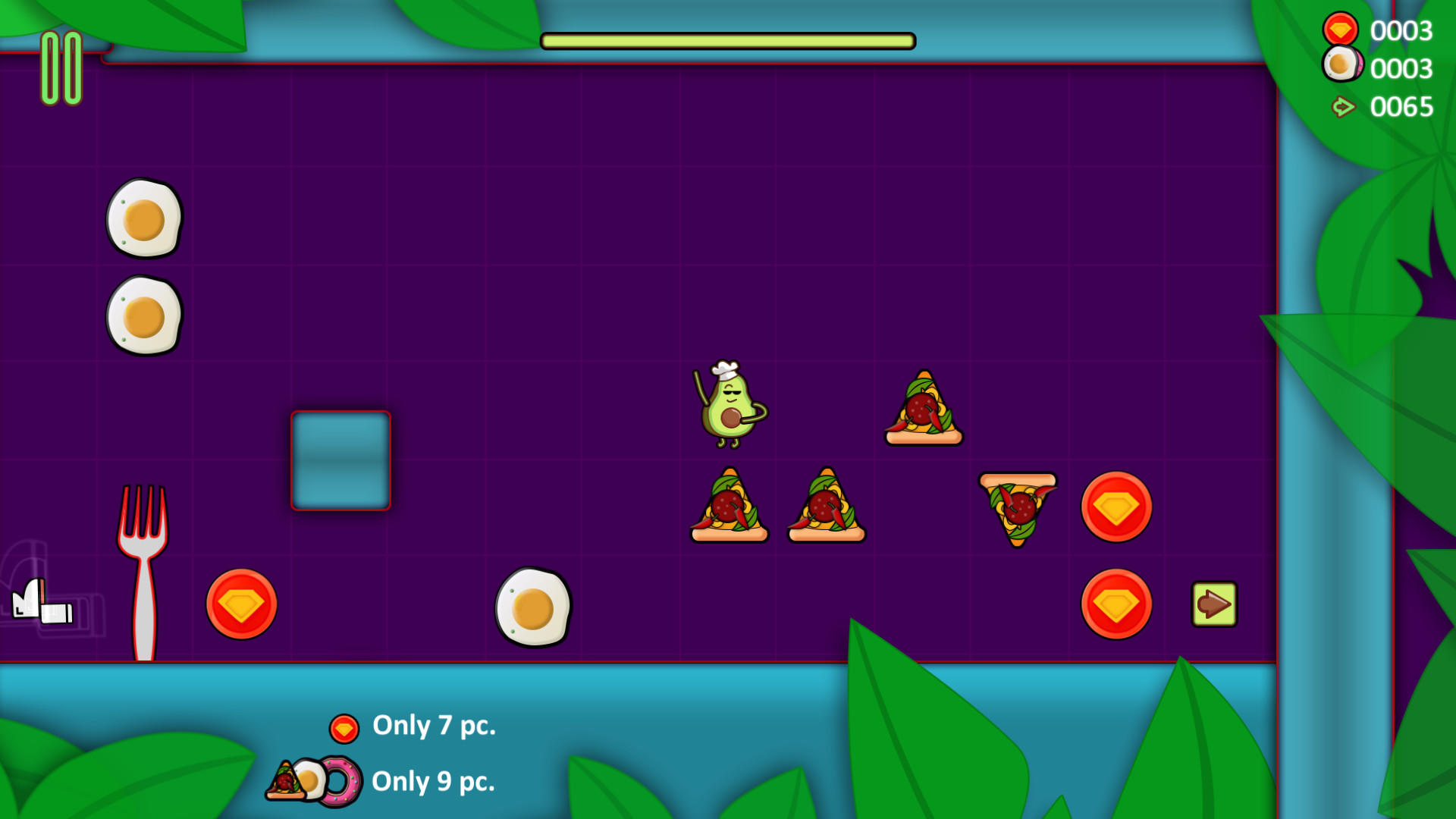 Avocado Puzzle Quest Game Screenshot