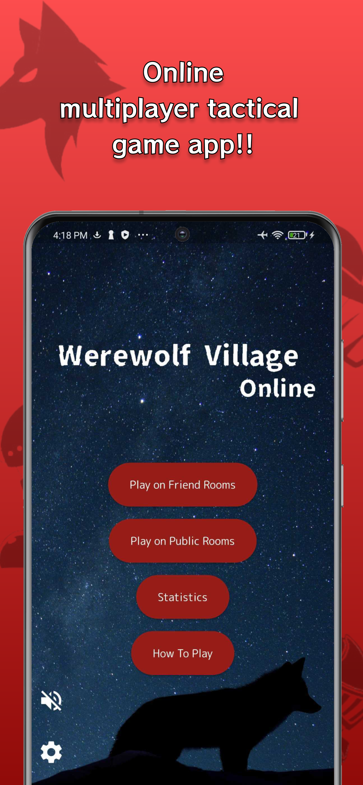 Screenshot of Werewolf Village Online